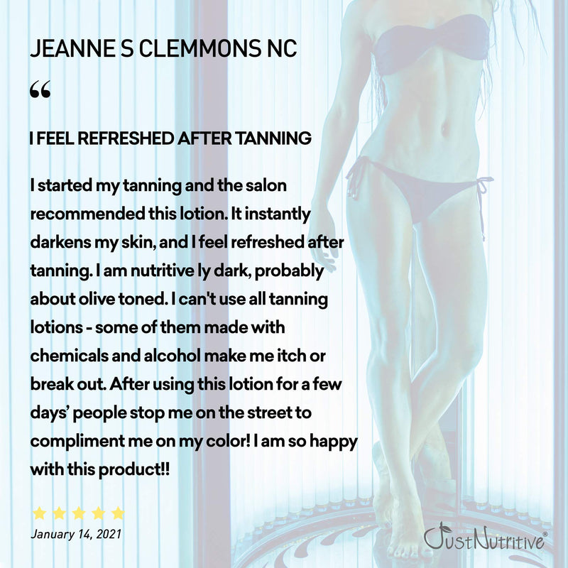 [Australia] - Just Nutritive | Indoor Tanning Lotion | Body Tanning Lotion | Natural Sun Tan Lotion | Moisturizer Tanning Lotion For Long-Lasting Tan | 8 Oz 