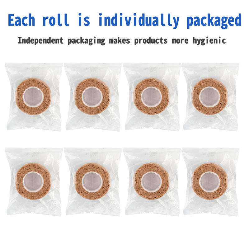 [Australia] - 24 Pack Self Adherent Cohesive Wrap Bandages 1 Inches X 5 Yards,First Aid Tape, Elastic Self Adhesive Tape, Athletic, Sports wrap Tape, Bandage Wrap for Sports, Wrist, Skin Colour Athletic Tape 
