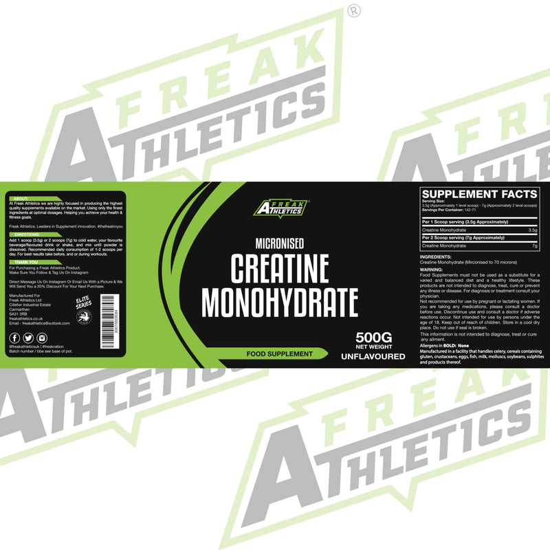 [Australia] - Creatine Monohydrate Powder 500g - Premium Grade Creatine Monohydrate - UK Made - Unflavoured Creatine Powder Scoop Included 