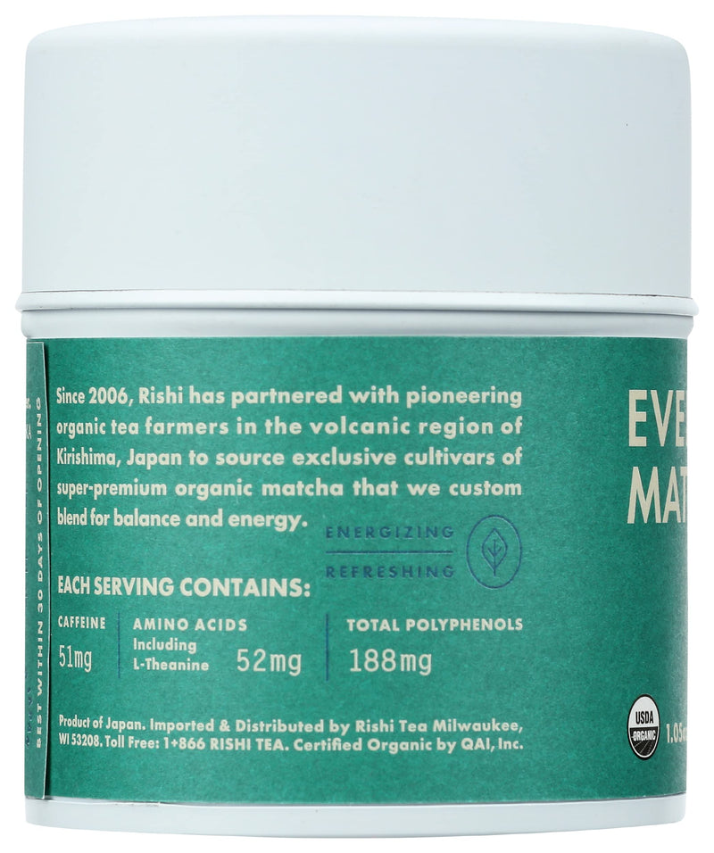 [Australia] - RISHI Organic Everyday Matcha Powder, 1.05 OZ 