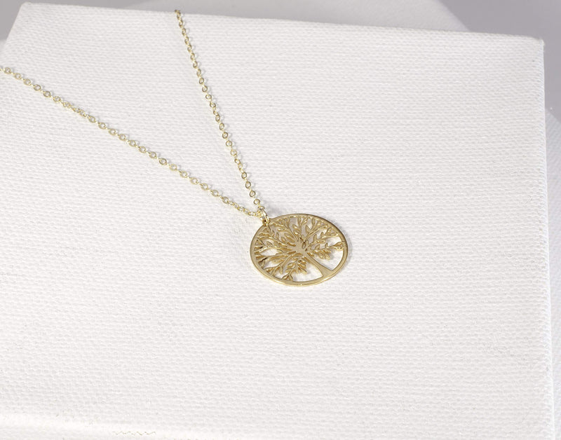 [Australia] - Sincerely Silver Tree of Life Necklace - Beautiful and Meaningful Tree Necklace Gold Tone 