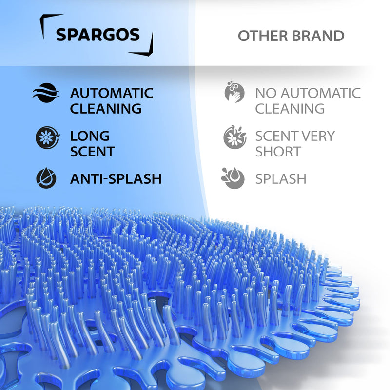 [Australia] - Urinal Screen Deodorizer Mats (12 Pack) Anti-Splash Toilet Smell Refresher protection for Bathroom Office Stadiums Schools with Free Gloves - 12pcs Blue Ocean Breeze 