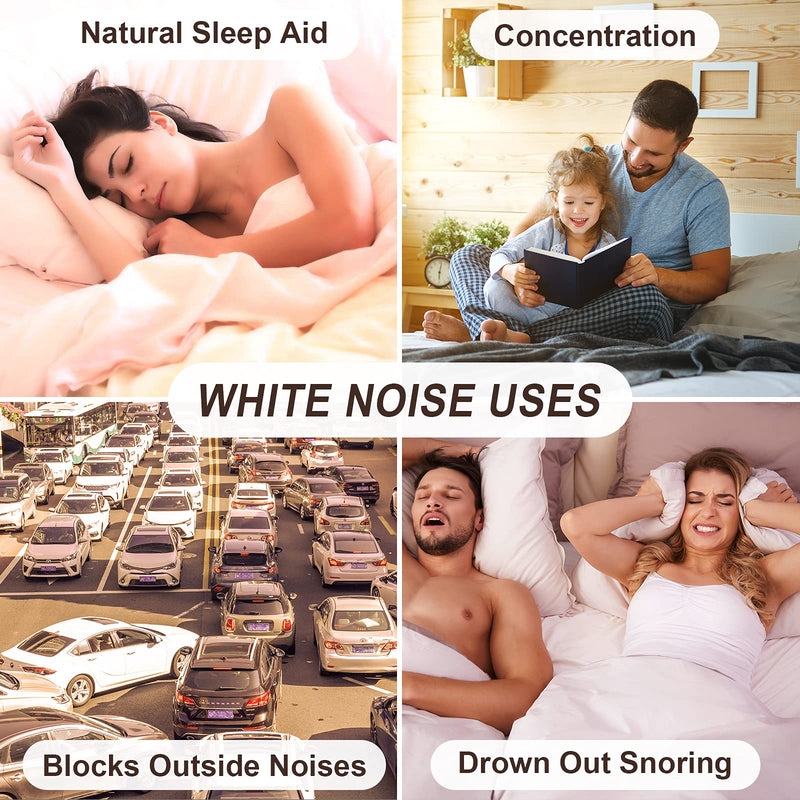 [Australia] - Housbay White Noise Machine with 31 High Fidelity Soothing Sounds, 5W High Power Loud Enough Speaker, Easy Volume Control, Sleep Timer, Sound Machine for Baby, Kids, Adults, Light Sleeper -Wood Grain B-Dark Brown Wooden 