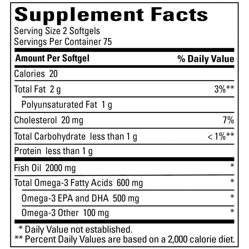[Australia] - Nature Made Burp-Less Fish Oil 1000 mg with 300 mg Omega-3, Dietary Supplement for Healthy Heart Support, 150 Softgels, 75 Day Supply 150 Count (Pack of 1) 