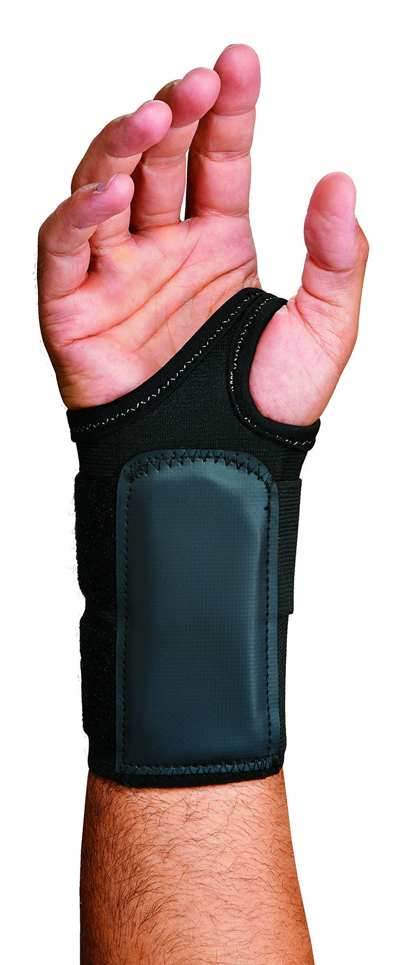 [Australia] - Ergodyne ProFlex 4010 Double-Strap Right Wrist Support, Black, Medium 