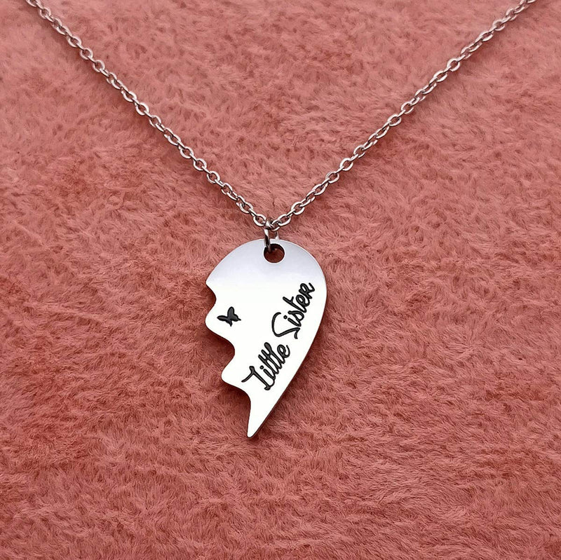 [Australia] - HOFOYA Sisters Necklace Set for 2 3,Big Sis mid Sis Lil Sis Gifts Moon Charms & Pendants Necklace Jewelry Gift for Big Middle Little Sisters Friendship Gifts,Best Friends Forever. 2-big-little sisters 