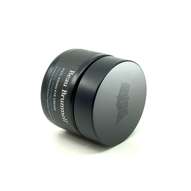 [Australia] - Beau Brummell For Men Anti-aging Eye Cream | Moisturizing Lotion Works on Wrinkles, Fine Lines, Dark Circles, Puffiness, Bags | Powered With Hyaluronic Acid, Squalane, Caffeine | Fragrance-Free 1.7 OZ | Made in USA 