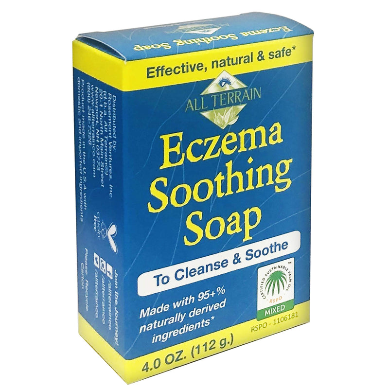 [Australia] - All Terrain Eczema Soothing Soap Bar, 4oz, To Cleanse & Calm Itchy, Irritated Eczema Skin 
