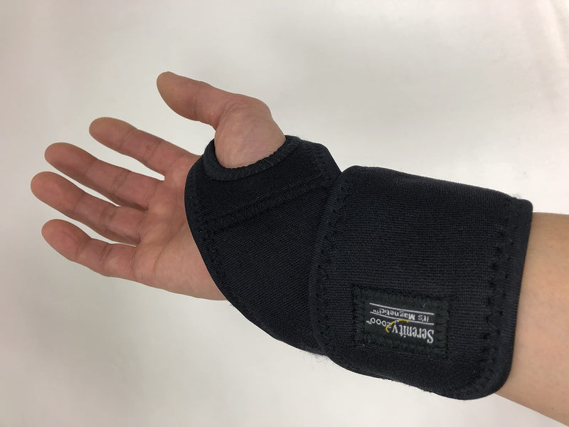 [Australia] - Serenity2000 Magnetic Therapy Wrist Support Wrap with Thumb Loop for Pain and Inflammation - Contains 13 Magnets, 400 Gauss Per Magnet 