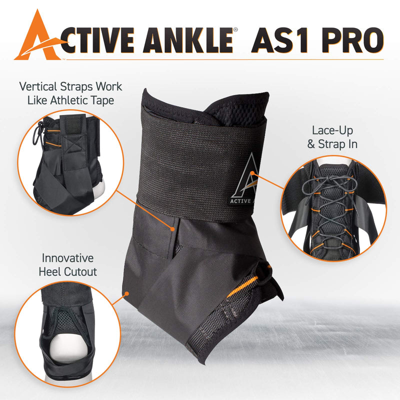 [Australia] - Cramer Products, Inc Active Ankle 329 Ankle Brace, White Ankle Compression Sleeve with Straps for Men & Women, Braces for Volleyball, Football, Basketball, Rugby, Protection & Sprain Support, Small 