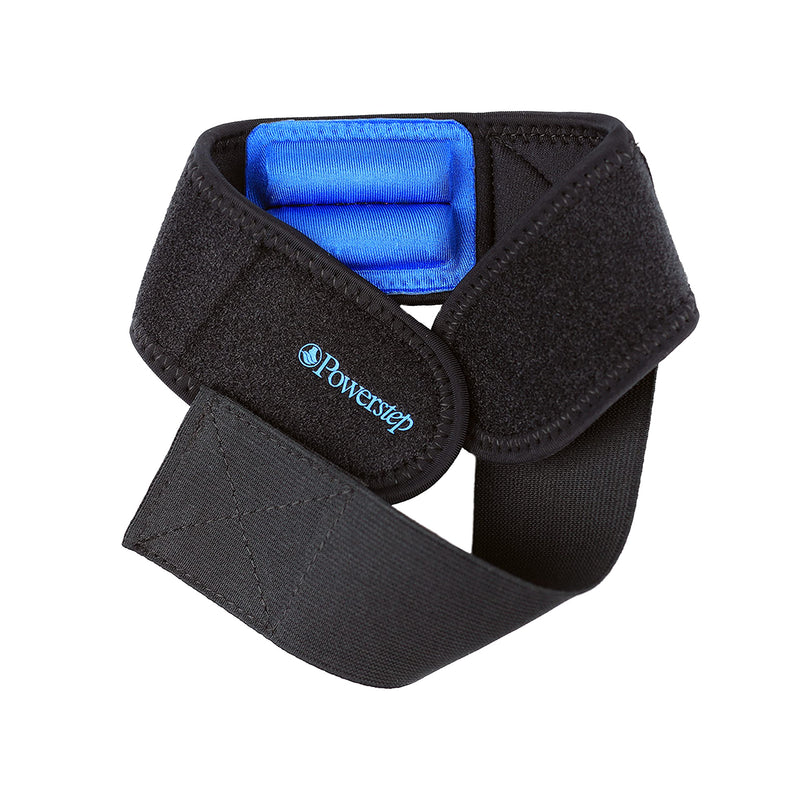 [Australia] - Powerstep Achilles Tendon Strap – Adjustable Compression Brace with Built-in Gel Pad – Foot and Ankle Support for Achilles Tendonitis – Perfect for Long-Term Wear During Activity or Rest Universal 
