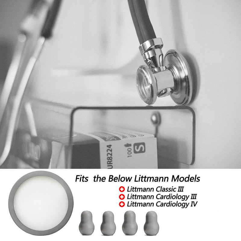 [Australia] - Replacement Accessories Kit Fits Classic 3, Cardiology 3 & Cardiology 4 Stethoscope for Littman Stethoscope Replacement Parts & Stethoscope Bell Cover and Ear Tips Replacement Parts. 