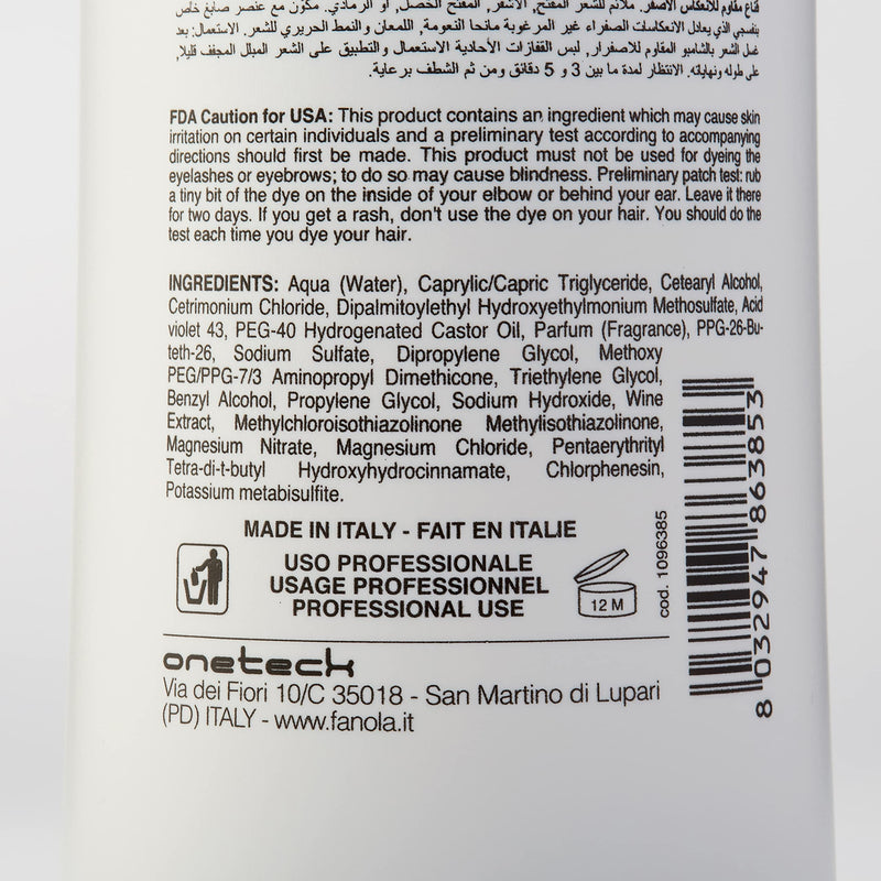 [Australia] - Fanola No Yellow - No-Yellow Mask, 1000 ml, Extra Violet Pigment 