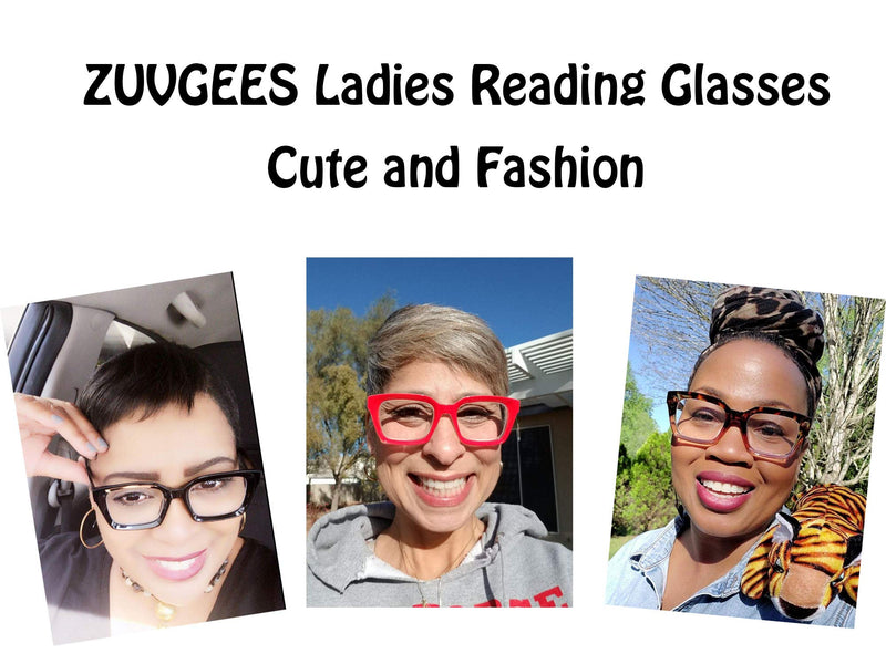 [Australia] - Retro Style Square Reading Glass Big Eyeglass Frames Large lens 50mm Black 1.5 x 