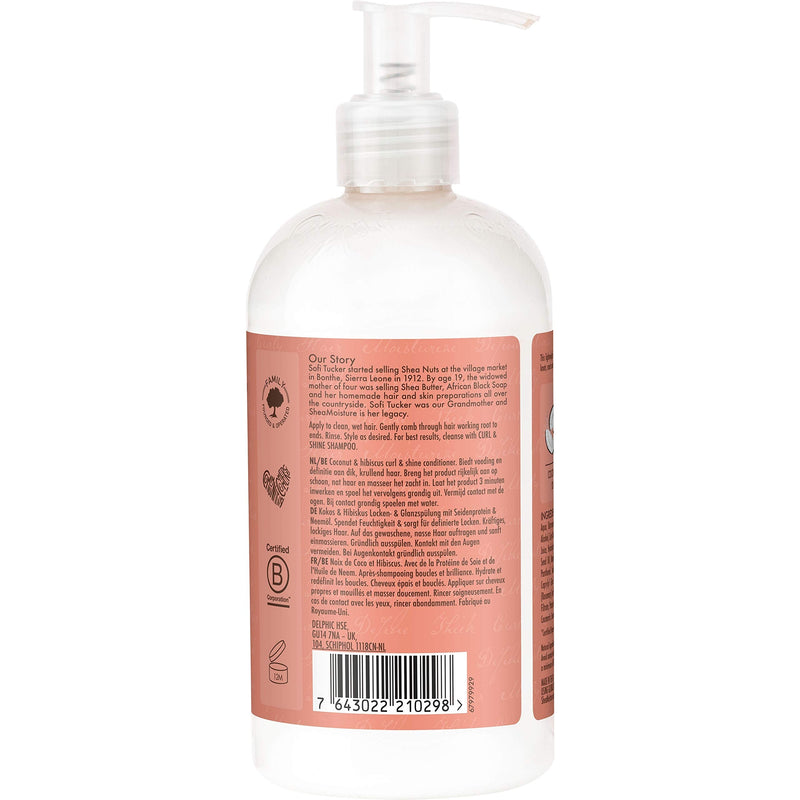 [Australia] - Shea Moisture Coconut and Hibiscus Curl and Shine Conditioner, 379 ml 379 ml (Pack of 1) 