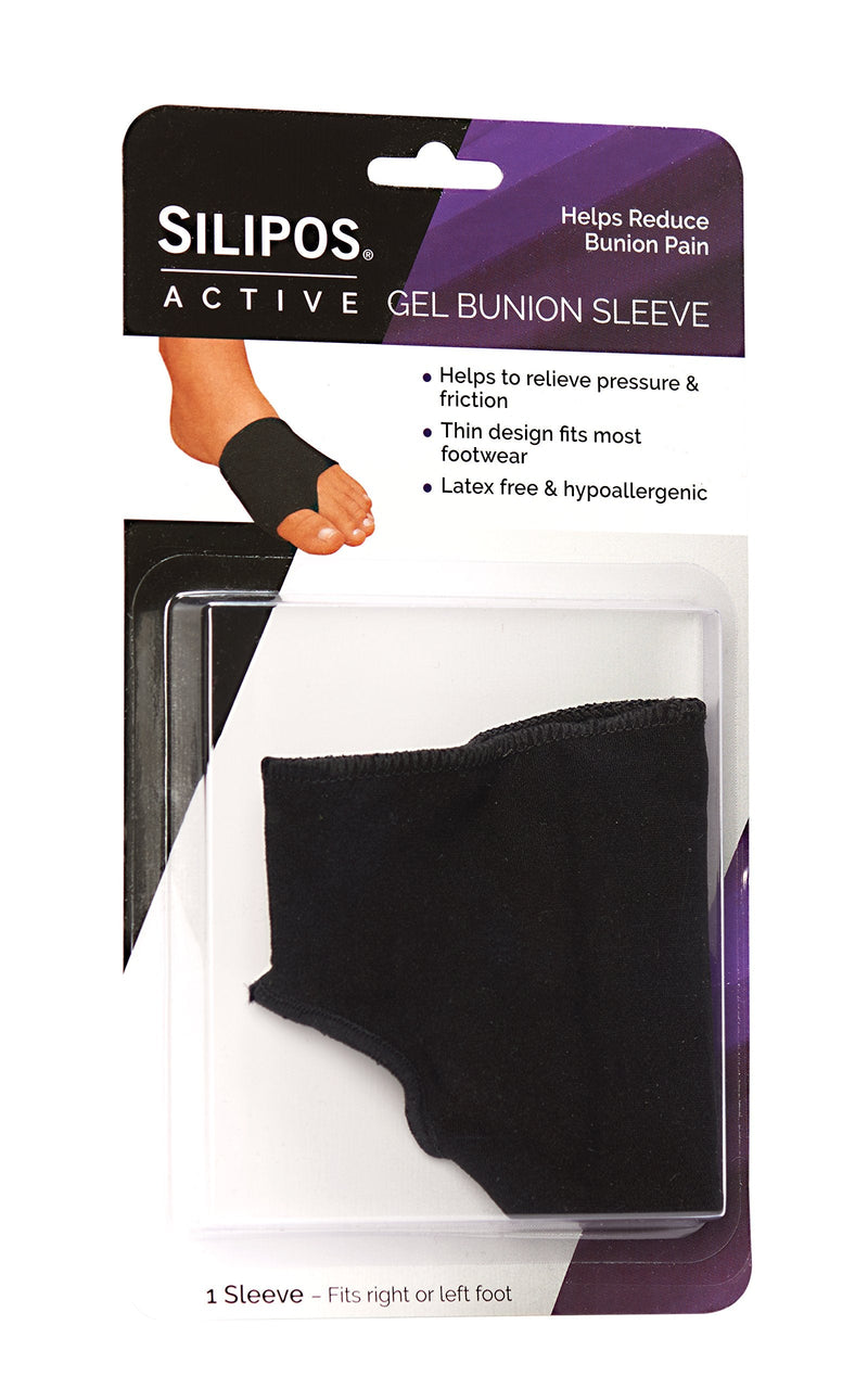 [Australia] - Silipos Active 7213 Gel Bunion Sleeve 1 Sleeve - Latex Free, Hypoallergenic Foot Sleeve. Foot Care Products 
