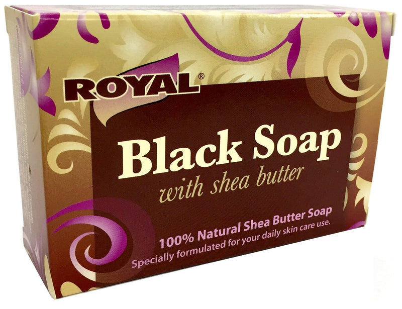 [Australia] - Black Soap with 100% Natural Shea Butter by Royal - Best Treatment For Stretch Marks, Wrinkles, and Dry Skin 