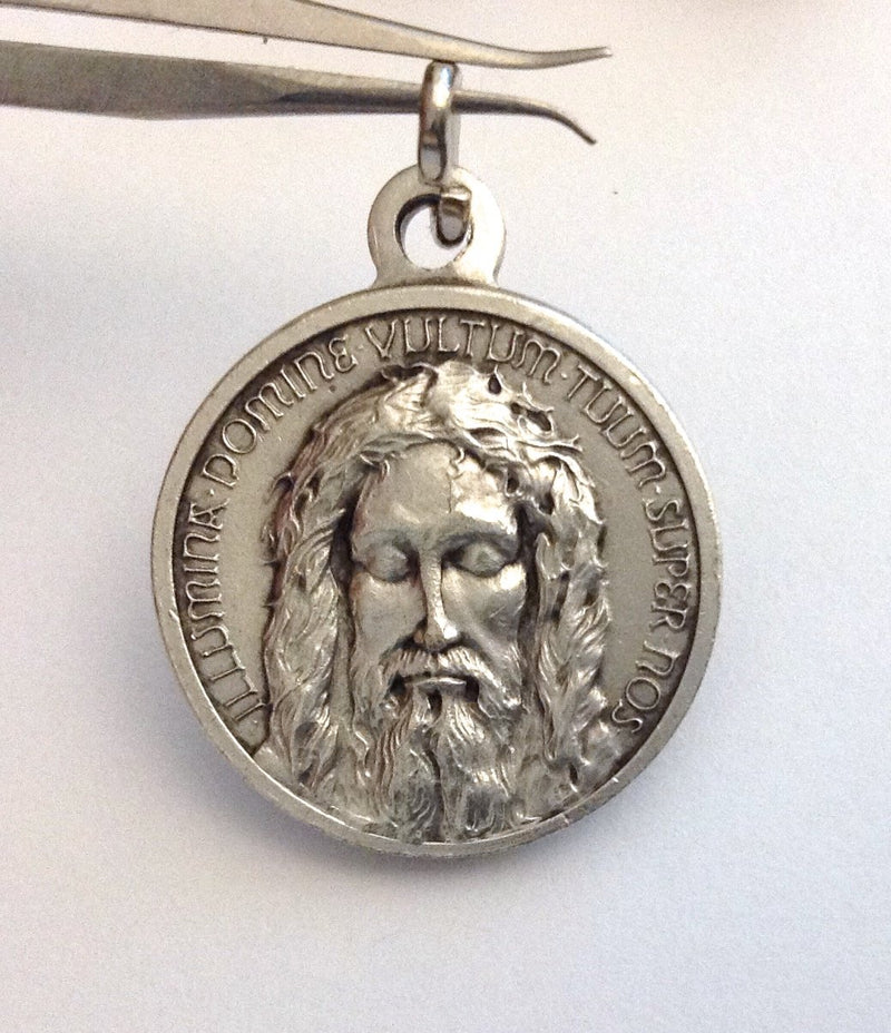 [Australia] - The Holy Face Shroud of Jesus Christ Medal with String Cord - Real Italian Masterpiece 