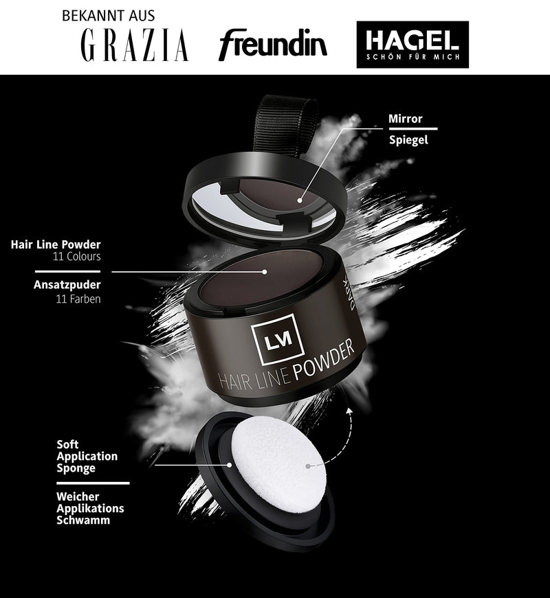 [Australia] - LEON MIGUEL Hair Line Powder - concealer/counter powder - 4g hair thickening and hair filler with shadow make-up waterproof (LIGHT BLONDE) LIGHT BLONDE 