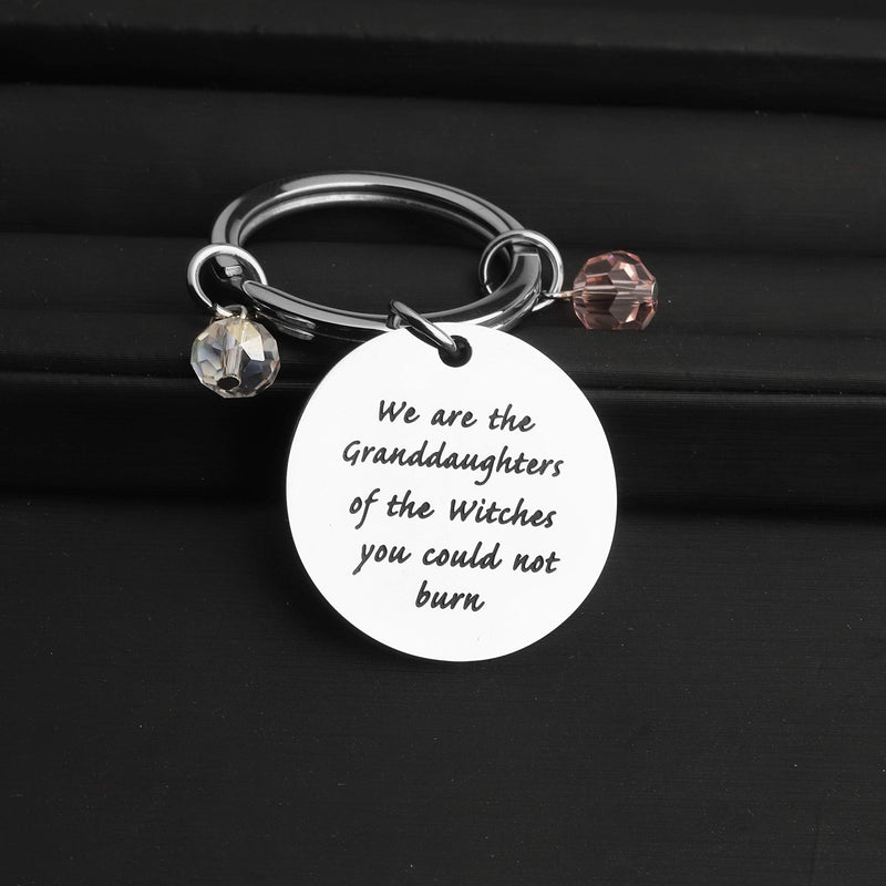 [Australia] - TIIMG Feminist Gift Feminism Gender Equality Pendant Keychain We are The Granddaughters of The Witches You Could Not Burn Feminist Jewelry Granddaughters of Witches 