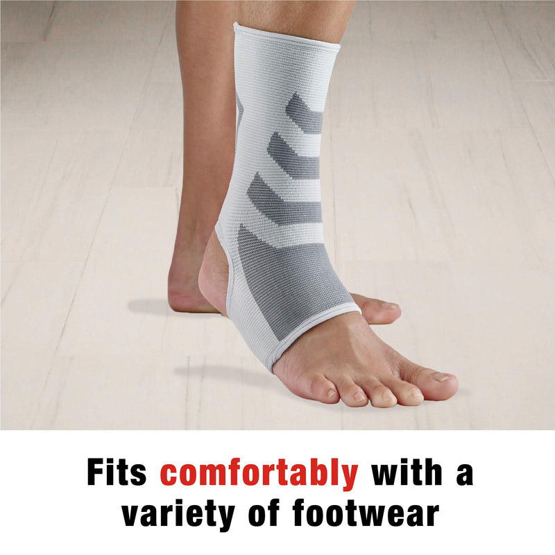 [Australia] - Ace Compression Ankle Support, Gray, Large/Extra Large Large/X-Large (Pack of 1) 