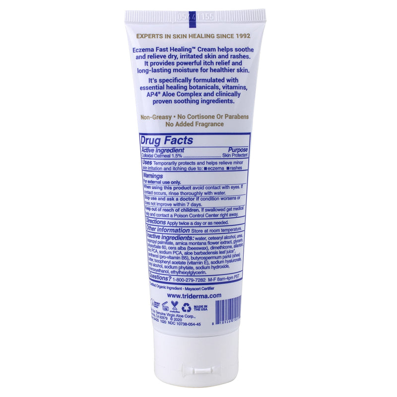 [Australia] - TriDerma Eczema Fast Healing Face and Body Cream, Maximum Strength Itch & Rash Relief, 4.2 Ounces 