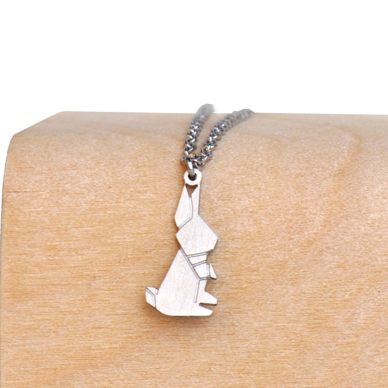 [Australia] - HUAN XUN Best Friend Necklaces Earrings Charms - Jewelry for Girls Various Styles Rabbit Neckalce - Silver 