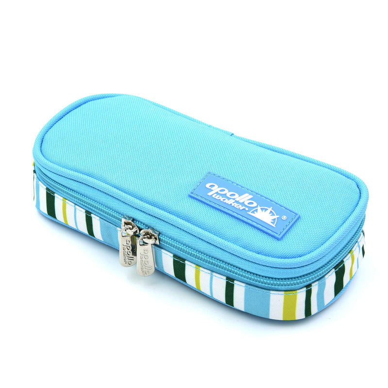 [Australia] - Goldwheat Insulin Cooler Travel Case Diabetic Medication Organizer Medical Cooler Bag with 2 Ice Pack Waterproof and Insulation Liner, Light Blue 