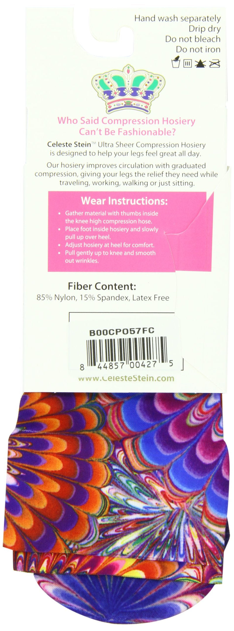 [Australia] - Celeste Stein Therapeutic Compression Socks, Austin Powers, 15-20 mmhg, 1-Pair 
