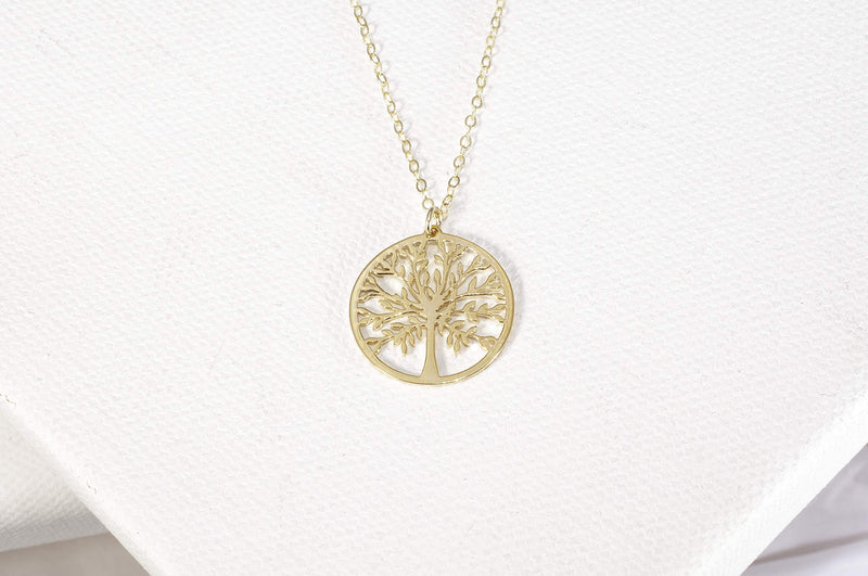 [Australia] - Sincerely Silver Tree of Life Necklace - Beautiful and Meaningful Tree Necklace Gold Tone 