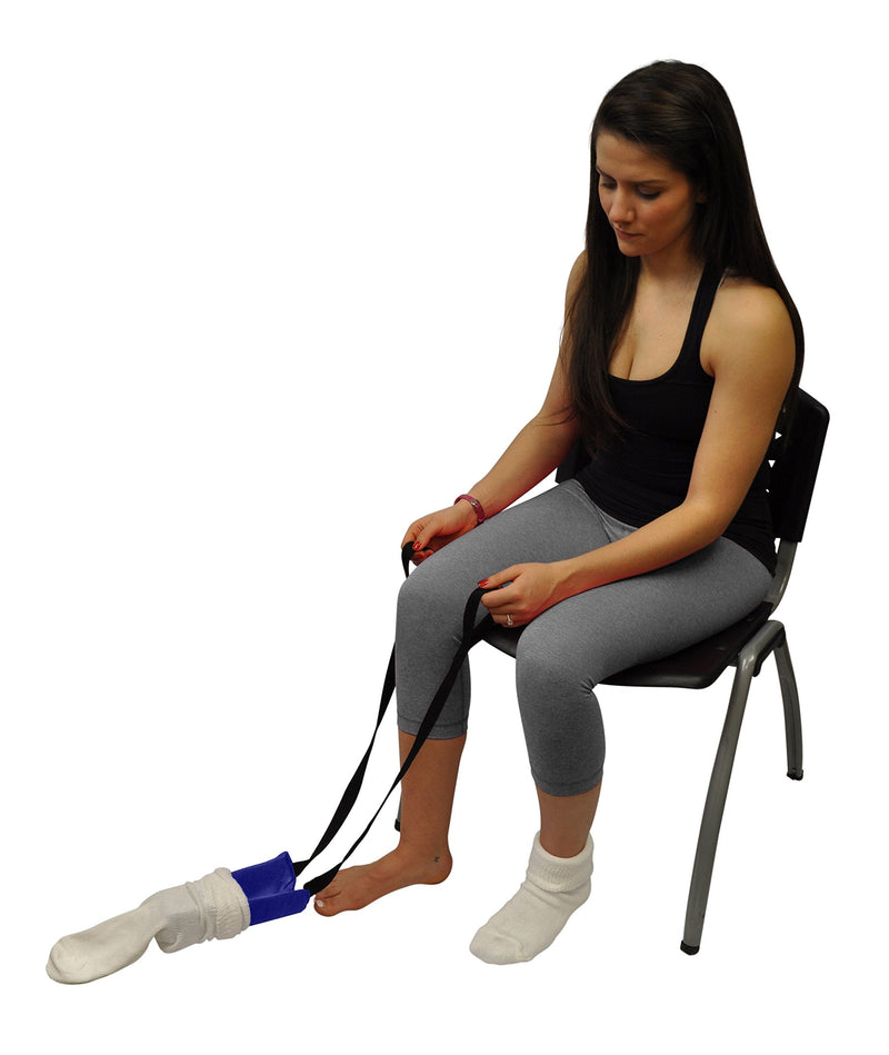 [Australia] - Blue Jay An Elite Healthcare Brand Get Your Sock Flexible Sock Aid for Surgery Recovery Patients with Looped Handles and Flexible Plastic Inner | 25 inches. Cord Length 