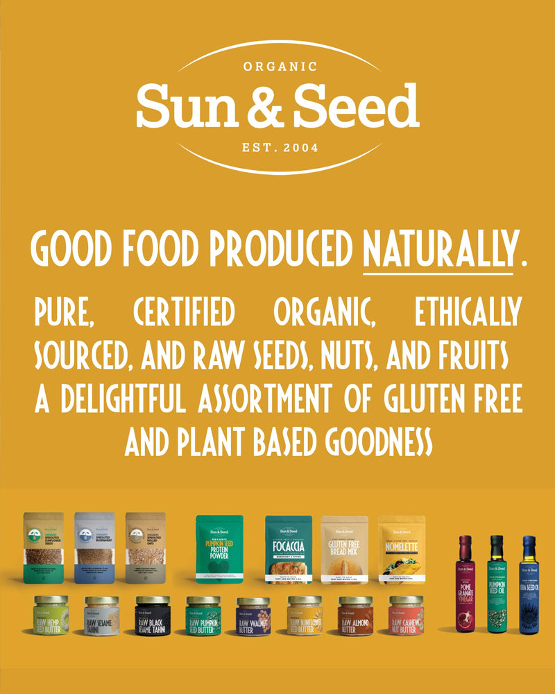 [Australia] - Organic Chia Seed Protein Powder by Sun & Seed - 300g - High in Fibre - Flour Alternative - Plant Based Protein Powder - Made from 100% Organic Chia Seeds - Vegan Friendly 