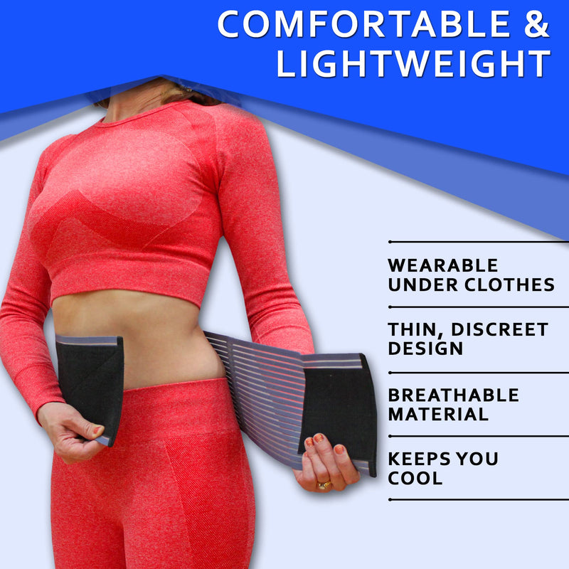 [Australia] - Umbilical Hernia Belt for Men and Women -by EverRelief- Abdominal Binder Support for Hernia Pain and Weakened Abdomen (Large/Extra Large) L/XL 