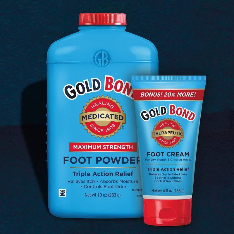 [Australia] - Gold Bond Maximum Strength Foot Powder, 10 Ounce, Multicolor 