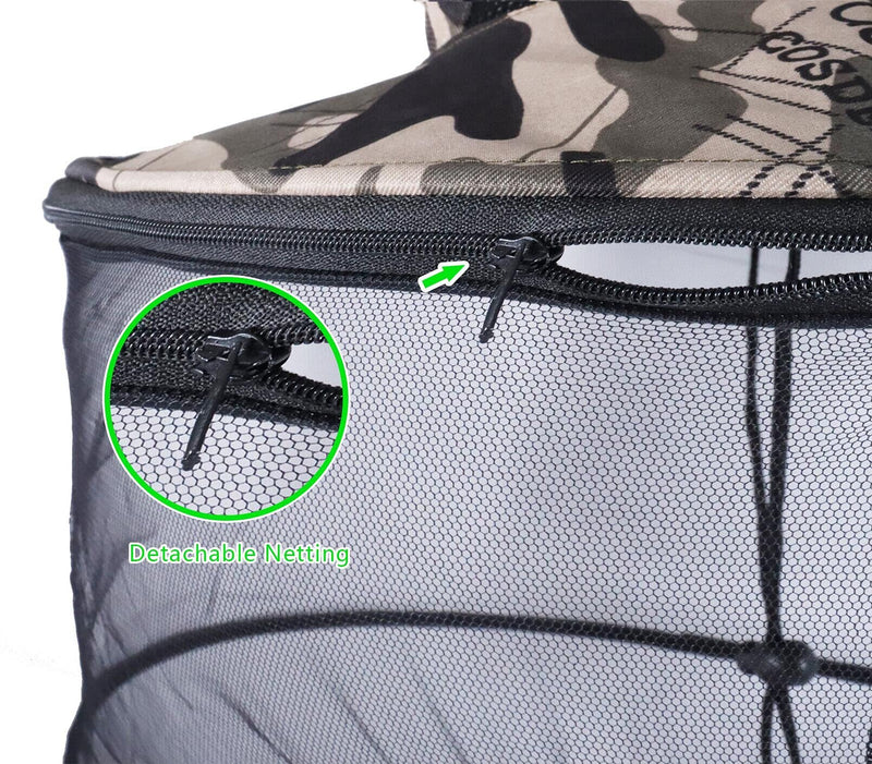 [Australia] - Mosquito Hat with Removable Netting Midge Mosquito Head Net Hat Face Neck Protection Head Cover for Beekeeper Hiking Fishing Camping Grey 