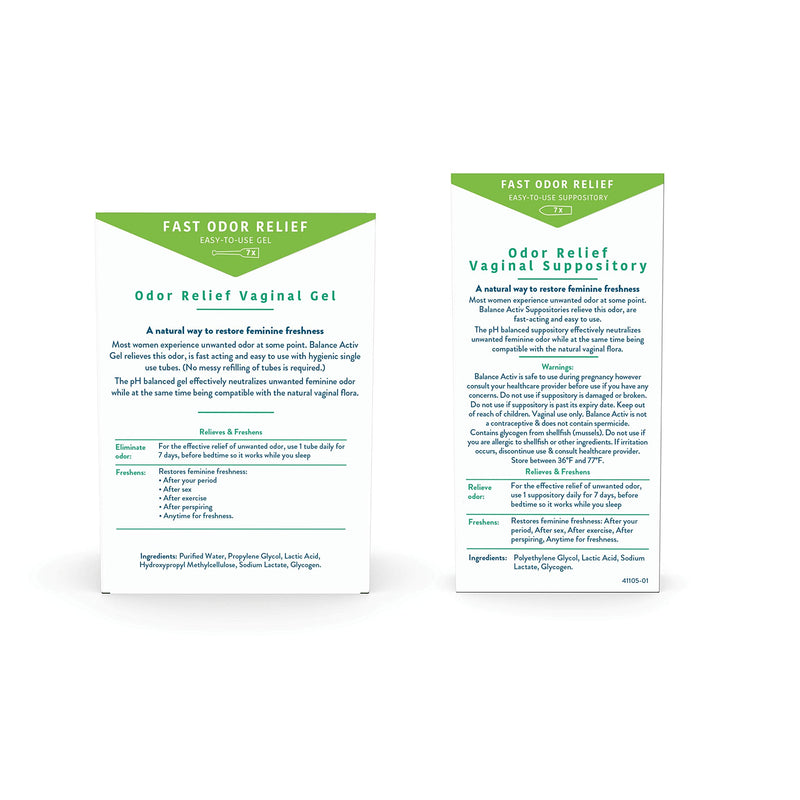 [Australia] - Balance Activ | Odor Relief Vaginal Gel for Women | Works Naturally to Rapidly Relieve Unpleasant Odor and Restore Feminine Freshness 1 Count (Pack of 1) 