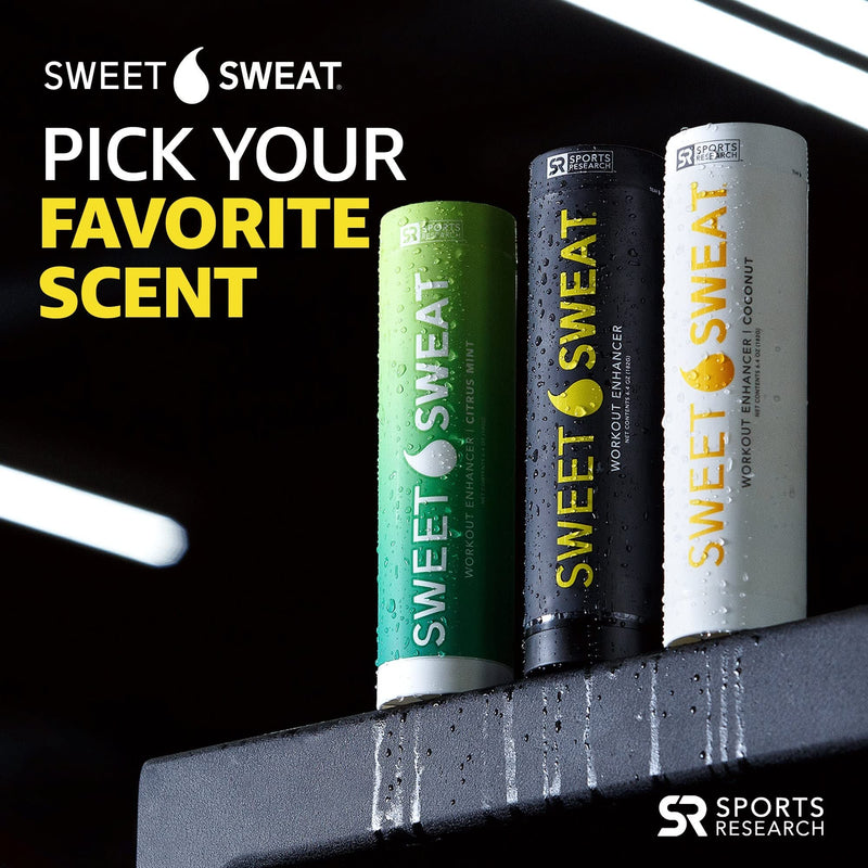 [Australia] - Sports Research Sweet Sweat Gel Get More from Your Workout: Workout Enhancer Makes You Sweat Faster & Harder - Try w/Waist Trimmer - Men’s & Women’s Toning Sweat Cream 6.4 Ounce Stick Coconut 