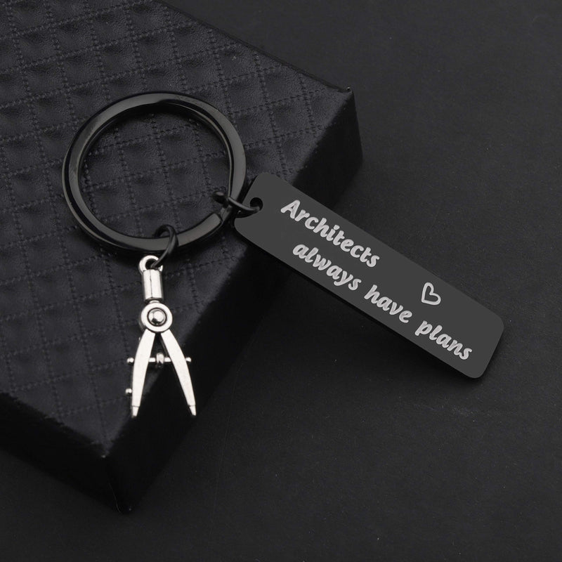 [Australia] - MAOFAED Architect Gifts Architecture Gifts Architecture Student Gift Architect Always Have Plans Archi Keychain architect have plan blakc 