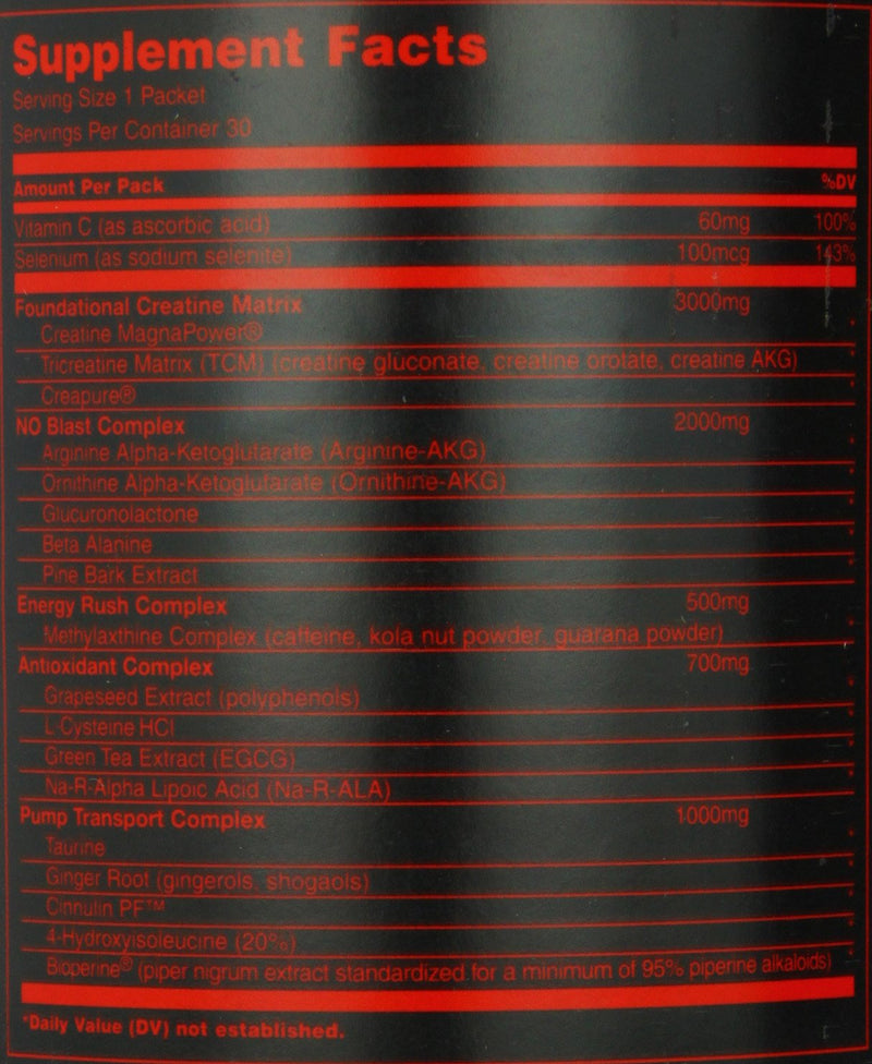 [Australia] - Animal Pump – Preworkout - Vein Popping Pumps – Energy and Focus – Creatine – Nitric Oxide – Easy to Remove Stimulant Pill for Anytime Workouts – 30 Packs 