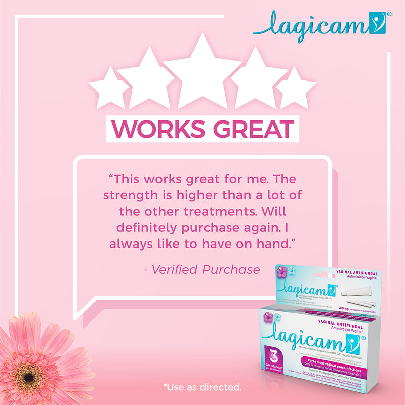 [Australia] - Lagicam Vaginal Yeast Infection Antifungal 3 Day Treatment Cream, 0.9 oz 