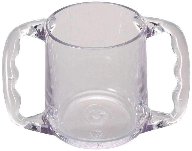 [Australia] - Homecraft Caring Mug, Small, Non-Retail Packed, Two-Handled Mug for Easy, Mess-Free Drinking, Cup with Easy to Grip Contoured Handles for Users with Limited Grip Strength or Disabilities S (Pack of 1) Non-Retail Packaging Single 