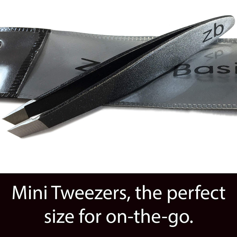 [Australia] - Zizzili Basics Mini Slant Tweezers - Best Tweezers for Eyebrow, Facial Hair Removal and your Precision Needs (Midnight Ombre) Midnight Ombre 