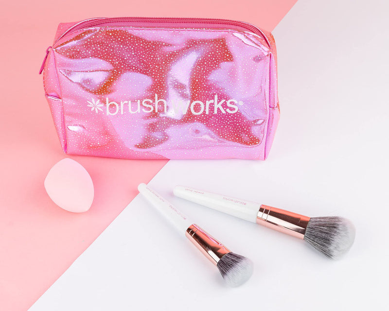 [Australia] - Brushworks Travel Makeup Brush & Sponge Set 