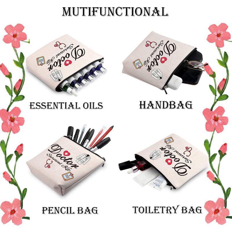 [Australia] - WCGXKO Doctor Gift Doctor Survival Kit Funny Cosmetics Bag Makeup Bag For Doctor 