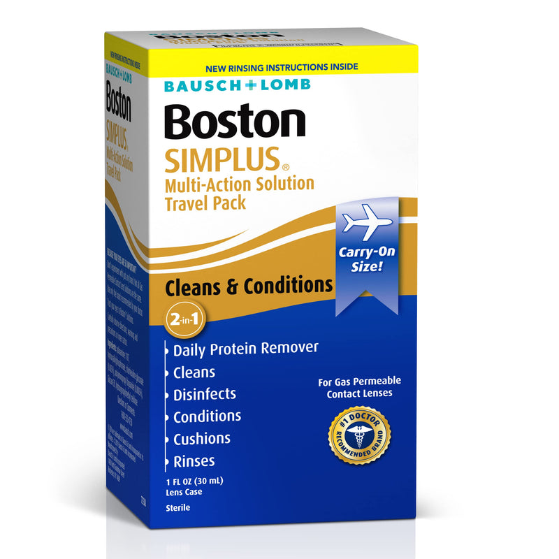 [Australia] - Contact Lens Solution by Boston Simplus, for Gas Permeable Contact Lenses, Contact Lens Case Included, 1 Fl Oz 1 Fl Oz (Pack of 1) 