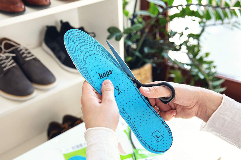 [Australia] - 6 Pair Pack Set Actifresh Hygienic Shoe Insoles with Swiss Antibacterial Technology by Sanitized | Made in Europe | Cut to fit | Kaps 