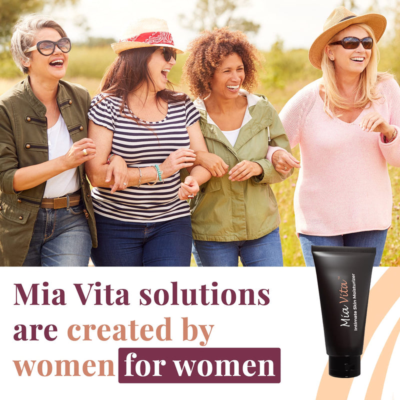 [Australia] - Mia Vita Intimate Skin Moisturizer for Vaginal Dryness, Itching, and Burning, Feminine Hygiene Products, Pack of 4 x 15g 