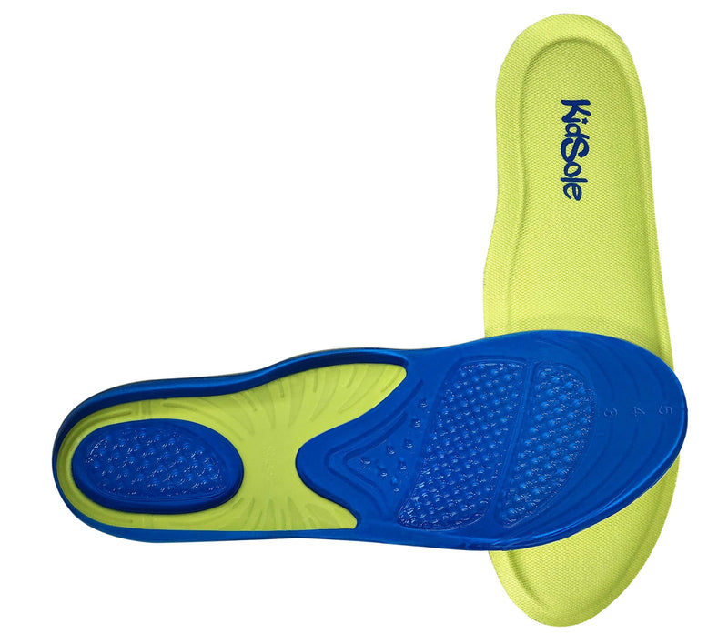 [Australia] - Children's Slim Gel + Memory Foam Hybrid Insole for Comfort, Cushion & Pain Relief. JellyFoam by KidSole ((24 cm) Kids Size 2-6) (24 CM) Kids Size 2-6 