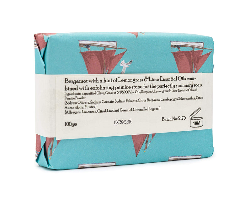 [Australia] - Clovelly Soap Co Natural Handmade Bergamot Lemongrass and Lime Soap Bar for all Skin Types 100g 