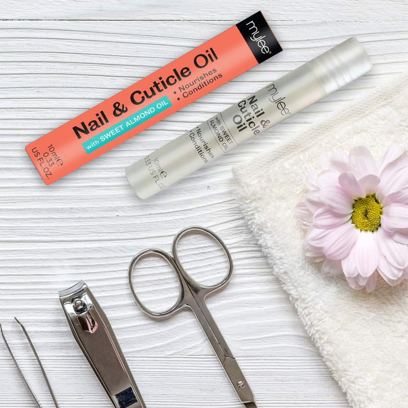 [Australia] - Mylee Nail & Cuticle Oil Rollerball Pen 10ml – Deeply Hydrating & Moisturising, Nourish & Condition, Non-Greasy Formula, Leaves No Sticky Residue, Enriched with natural extracts and vegetable oils 